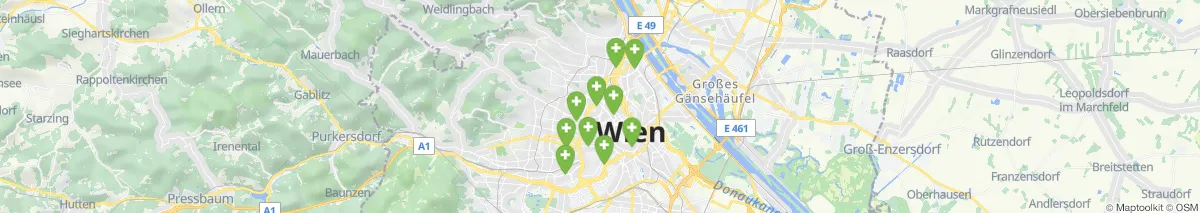 Kartenansicht für Apotheken-Notdienste in der Nähe von Währing (Gemeinde, Wien) (507)